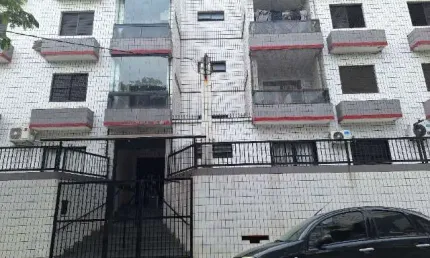 Apartamento à venda em praia grande-sp, guilhermina: 2 quartos, sala, banheiro, vaga de garagem. 43m²!