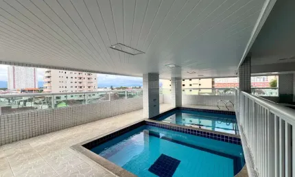 Apartamento à venda em Praia Grande-SP, Tupi: 2 quartos, 1 suíte, 1 sala, 2 banheiros, 1 vaga de garagem, 80m². Imperdível!