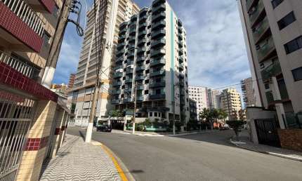 Apartamento à venda na Guilhermina, Praia Grande-SP: 1 quarto, 1 suíte, 1 sala, 1 banheiro, 1 vaga - 64m² de área. Imperdível!