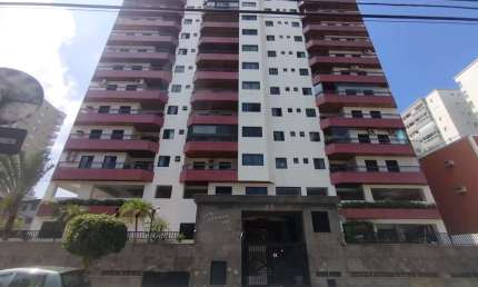 Apartamento para locação no Canto do Forte em Praia Grande-SP: 2 quartos, 1 suíte, 2 salas, 3 banheiros, 1 vaga, 81m².