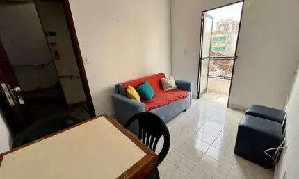 OPORTUNIDADE DE APARTAMENTO DE 1 DORMITÓRIO COM 2 SACADAS NO BAIRRO TUPI EM PRAIA GRANDE