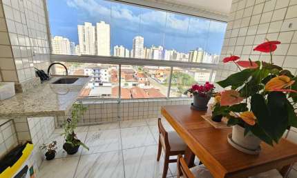 Imperdível: Apartamento à venda na Guilhermina, Praia Grande-SP! 2 quartos, 2 suítes, 1 vaga de garagem, 63m².