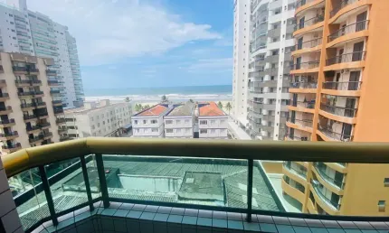 Imperdível! Apartamento à venda na Aviação, Praia Grande-SP. 3 quartos, 1 suíte, 2 salas, 1 banheiro, 1 vaga. 101m².