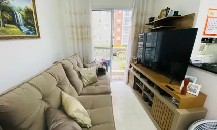 Apartamento à venda em praia grande-sp, bairro ocian, 2 quartos, 1 sala, 1 banheiro, 1 vaga de garagem, 48m² de área. adquira já!