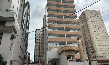 Apartamento à venda em praia grande-sp, guilhermina: 1 dormitório, 1 sala, 1 banheiro, 1 vaga de garagem, 51m². venha conferir!