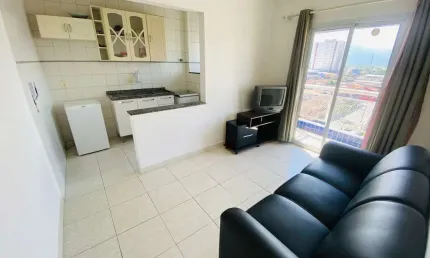 Excelente oportunidade! Apartamento à venda em Praia Grande-SP, Aviação. 1 quarto, 1 sala, 1 banheiro, 1 vaga, 40m².
