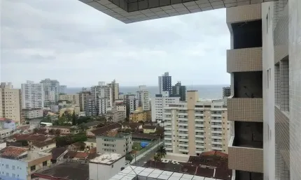 Apartamento com 2 dormitórios, 2 vagas, lazer completo e vista mar