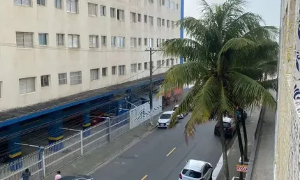 Imperdível apartamento à venda em praia grande-sp, predio frente a praia,bairro mirim: 1 quarto, 1 sala, 1 vaga, 48m² de área. confira já!