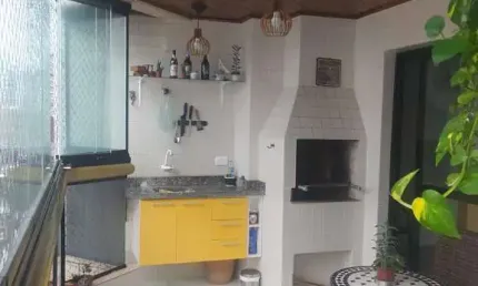 Apartamento 3 dormitorios sacada gourmet 100 metros mar na Tupi - Praia grande -SP