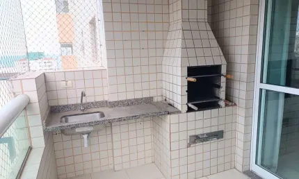 Venha conferir este incrível apartamento para locação na aviação, praia grande-sp: 1 quarto, 1 suíte, 1 sala, 1 banheiro, 50m²!