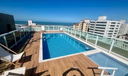 Apartamento à venda na aviação em praia grande-sp: 1 quarto, 1 sala, 1 vaga, 55m² de área. imperdível!