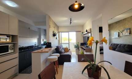 Alugo AP 2 quartos, 1 vaga coberta, 56m², mobiliado, São Sebastião, Palhoça - SC