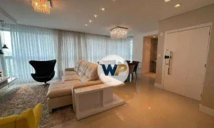 Apartamento mobiliado e decorado de 3 suítes na quadra mar, barra sul em balneário camboriú/sc.