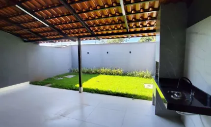 Casa, 3Q sendo 1 suíte, Área gourmet, Quintal amplo, Alto padrão de acabamento