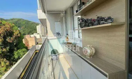 Apartamento com 2 quartos à venda, 75 m² por r$ 599.000,00 - santa rosa - niterói/rj