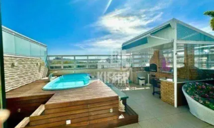 Cobertura LINEAR no Ingá  3 Quartos Planejados, Piscina, Churrasqueira, Energia Solar e Vista Livre | 3 Vagas na Escritura.