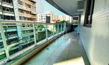 Apartamento com 3 quartos para alugar, 110 m² por R$ 6.861/mês - Icaraí - Niterói/RJ