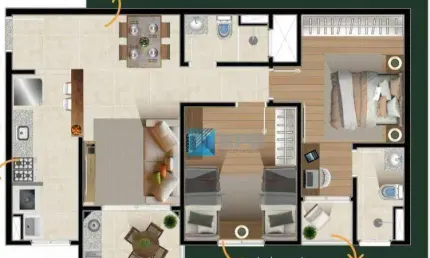 Apartamento à venda com 2 dormitórios, 66 m² - centro - jacareí/sp