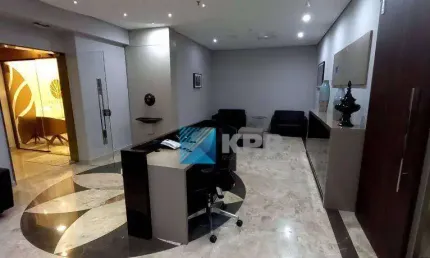 Sala à venda, decoração luxuosa, 220 m², no edifício the one, sjcampos/sp!