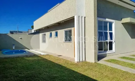 Casa nova com piscina,3 quartos à venda, gaivotas, matinhos - pr
