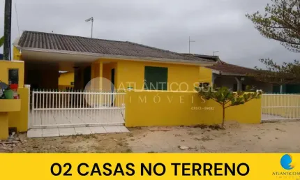 Excelente terreno de 500m   com 2 casas, gaivotas, pontal do paraná-pr