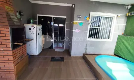 Casa com piscina e 2 quartos, praia de shangri-lá, pontal do parana - pr
