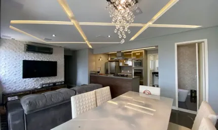 Lindo apartamento a venda 100% mobiliado,  vaga coberta e 2 suítes