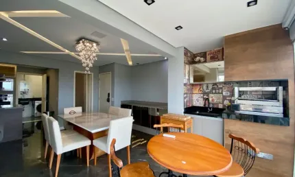 Lindo apartamento 100% mobiliado para locação, vaga coberta, 2 suítes