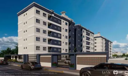 Apartamento à venda em tijucas, xv de novembro, com 2 quartos, 57m²