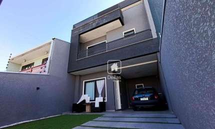 Sobrado com 3 dormitórios à venda, 143 m² por R$ 830.000 - Weissópolis - Pinhais/PR