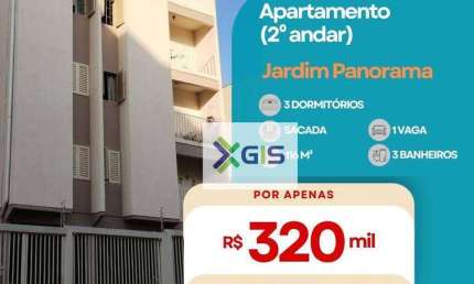Apartamento - 3 Dormitórios - Jardim Panorama - R$ 320.000