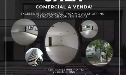 Sala comercial para venda,  vila clementino, são paulo - sa6816