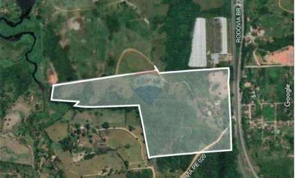 Venda de Área Beira de Pista com 29 has  na BR 232 KM 20  próximo  ao Outlet sentido Moreno