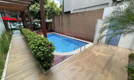 Vendo apartamento mobiliado, 35 m², 01 quarto, 01 vaga, piscina, na Tamarineira