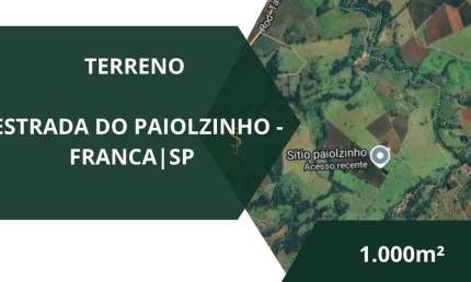 Terreno de Chácara à Venda - Paiolzinho - Franca/SP