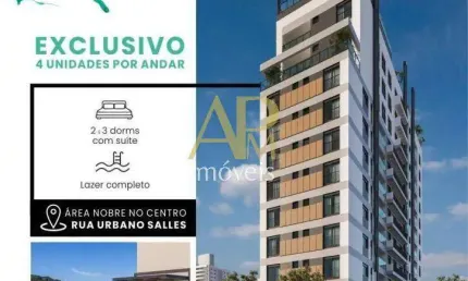Apartamento novo à venda: 2 suítes no centro/ fpolis