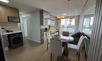 Apartamento à venda semimobiliado: 2 dorm (1 suíte) + Vista mar/ Biguaçu