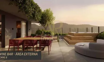 Apartamento à venda: 2 dorm (1 suíte), churrasqueira, lazer- cacupé/ fpolis
