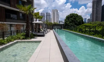 Apartamento moderno com lazer completo e 1 vaga na zona sul