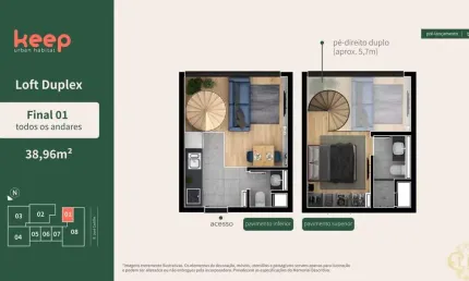 Keep Urban Habitat - Apartamento à venda no bairro Água Verde - Curitiba/PR