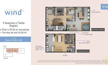 Wind urban habitat - apartamento à venda no bairro santa felicidade - curitiba/pr