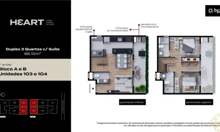 Heart urban habitat - apartamento à venda no bairro santa felicidade - curitiba/pr