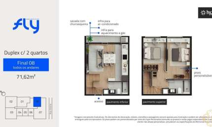 Fly Urban Habitat - Apartamento à venda no bairro Cabral - Curitiba/PR