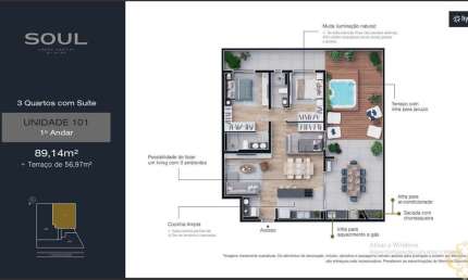 Soul Urban Habitat - Apartamento à venda no bairro Boa Vista - Curitiba/PR