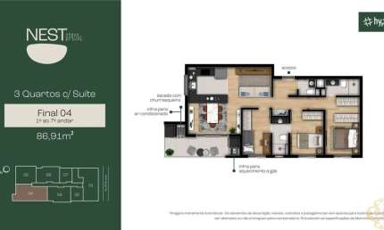Nest Urban Habitat - Apartamento à venda no bairro Tingui - Curitiba/PR