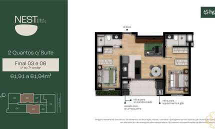 Nest Urban Habitat - Apartamento à venda no bairro Tingui - Curitiba/PR