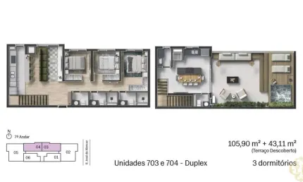 Galeria Hype Casa Nativa - Apartamento à venda no bairro Juvevê - Curitiba/PR