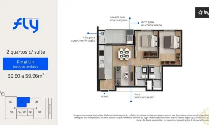 Fly urban habitat - apartamento à venda no bairro cabral - curitiba/pr