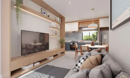 Residencial freedon - apartamento com 2 ou 3 dormitórios à venda, 51 m² por r$ 329.990 - cidade jardim - são josé dos pinhais/pr