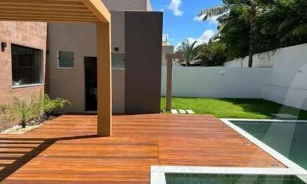 Casa para venda com 4 quartos e 4 suíte e piscina no Alphaville litoral norte 1